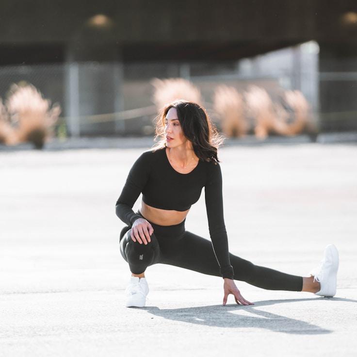 Group fitness class in a modern studio environment